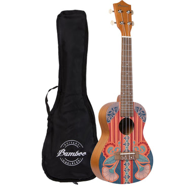 Ukelele Concierto Bamboo Vintage Bu-23 Vint Con Funda Ukulele